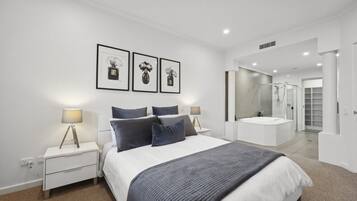 2 bedrooms, bed sheets