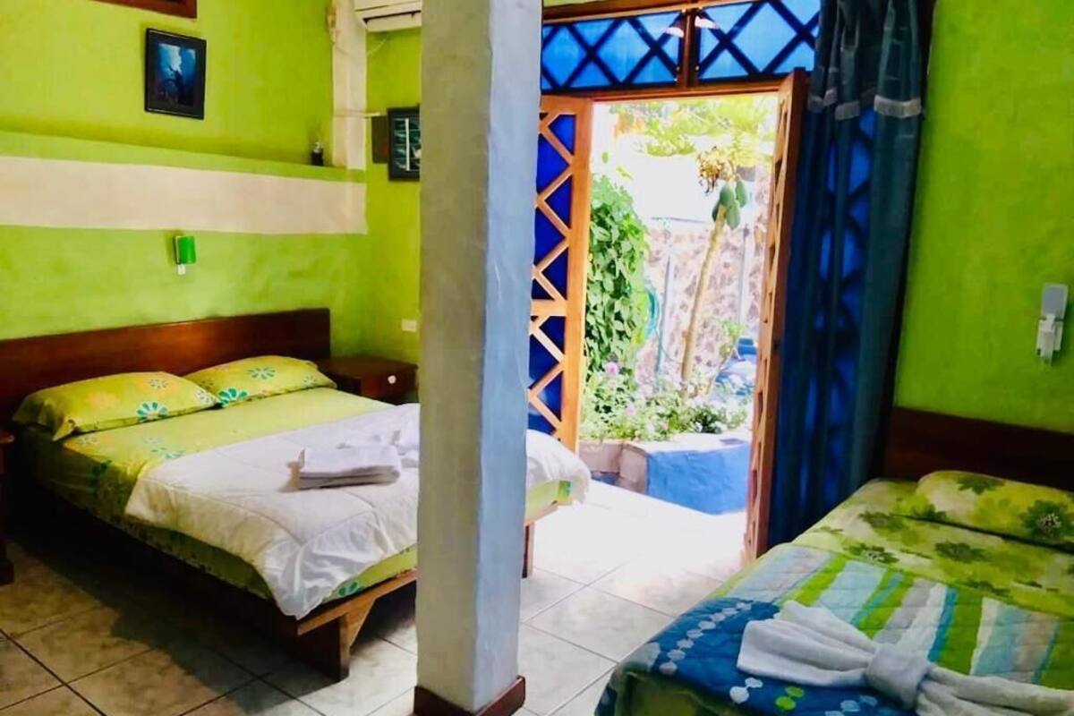 Down duvets, laptop workspace, bed sheets