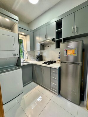Microwave, coffee/tea maker, toaster, blender - Affordable room, safe and close to the beach (Puerto Plata)