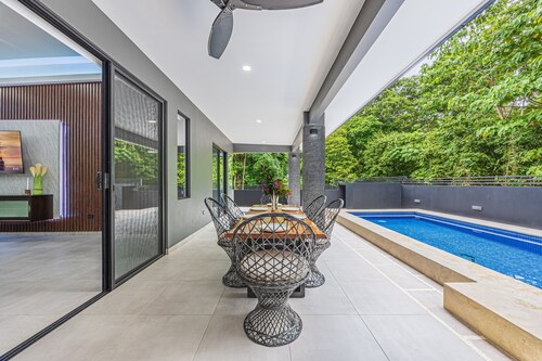 Our new, modern house is the perfect place. With three spacious bedrooms.