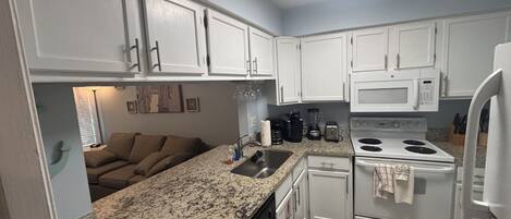 Mikrovågsugn, ugn, spishäll och diskmaskin