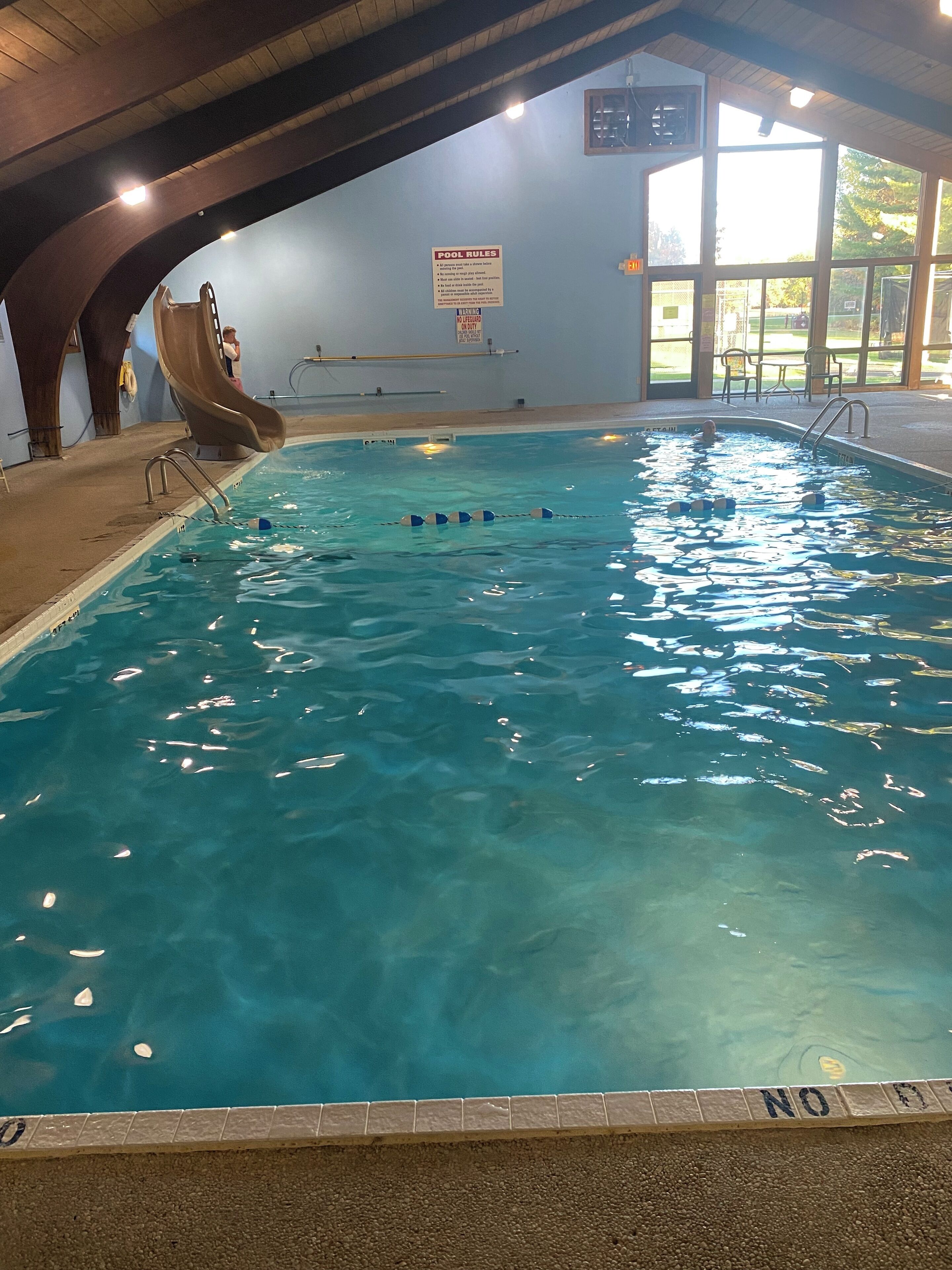Indoor pool, outdoor pool