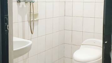 Standard Double Room, Balcony, Garden View | Bathroom | Shower, towels, soap, shampoo