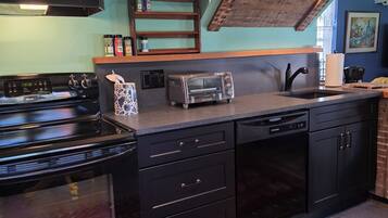 Microwave, oven, stovetop, dishwasher