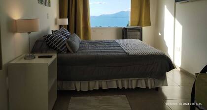 Centrally located studio with beautiful lake view.