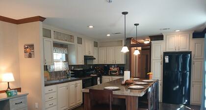 Lots of open and private space for the family and pets