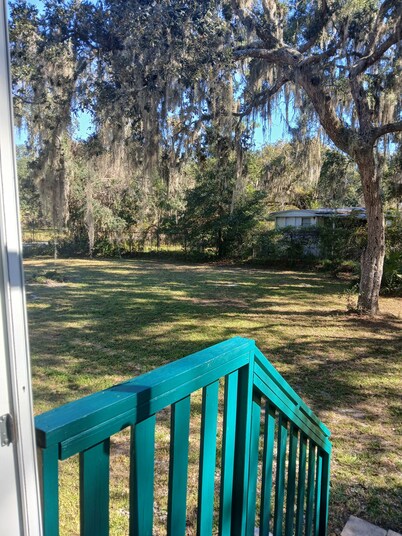 Lots of open and private space for the family and pets