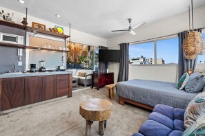 1 غرفة نوم وواي فاي وملاءات أسرّة