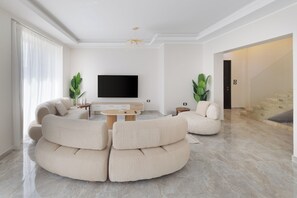 Duplex, Balcony, Garden View | Living area - Three Bedroom Duplex at Eastown Sodic, New Cairo (New Cairo)