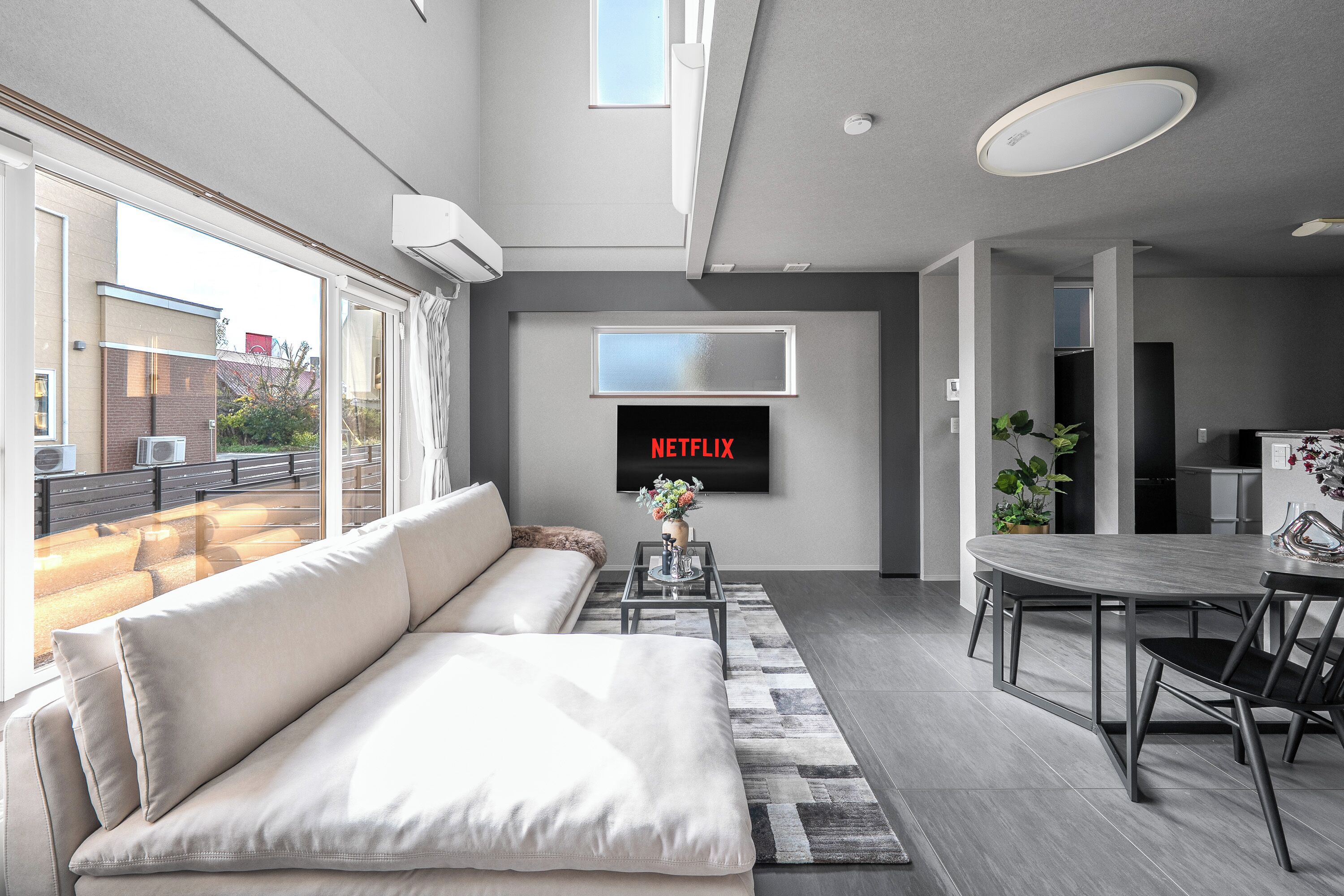 55-inch flat-screen TV with digital channels