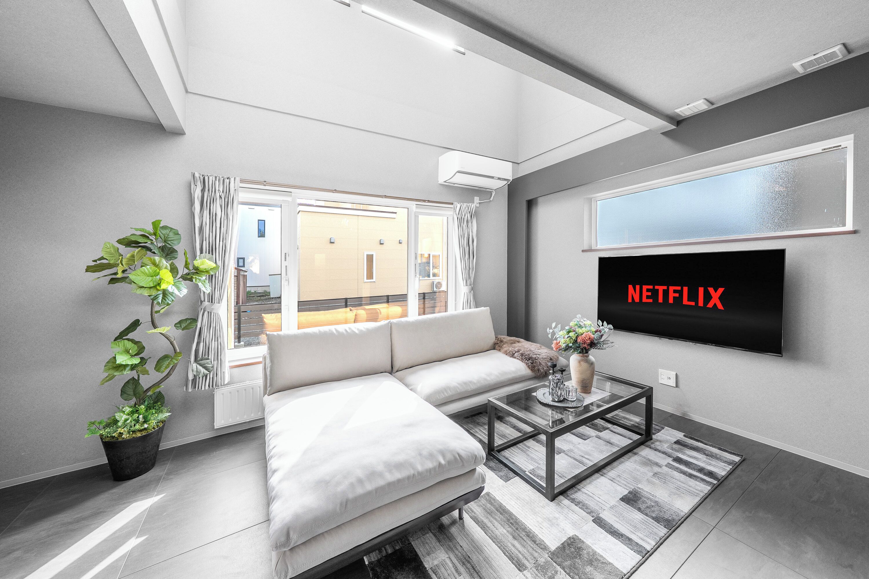 55-inch flat-screen TV with digital channels