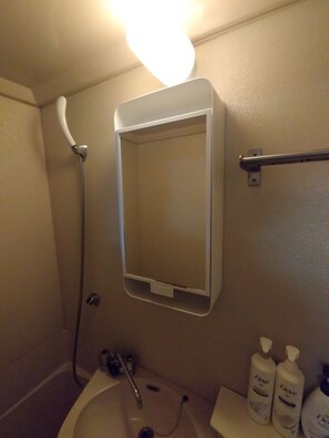 Secadora de cabello, toallas, papel de baño