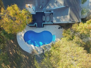 Outdoor pool, a heated pool - Luxury 3BR retreat min. from Trilith Studios, QTS & Soccer Training Facility. (Fayetteville)