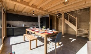 Dining - Attic Apartment on the Slopes, Panoramic View (Fontcouverte-la-Toussuire)