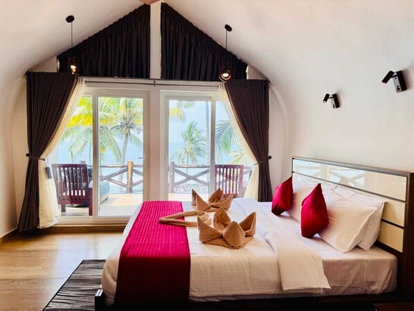 Premium Bungalow, Balcony, Sea View | Desk, laptop workspace, iron/ironing board, free WiFi