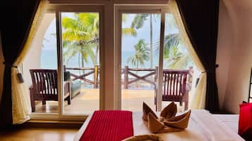 尊榮洋房, 陽台, 海景 | 書桌、筆電工作空間、熨斗/熨衣板、免費無線上網