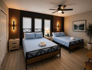 11 bedrooms, desk, iron/ironing board, travel crib