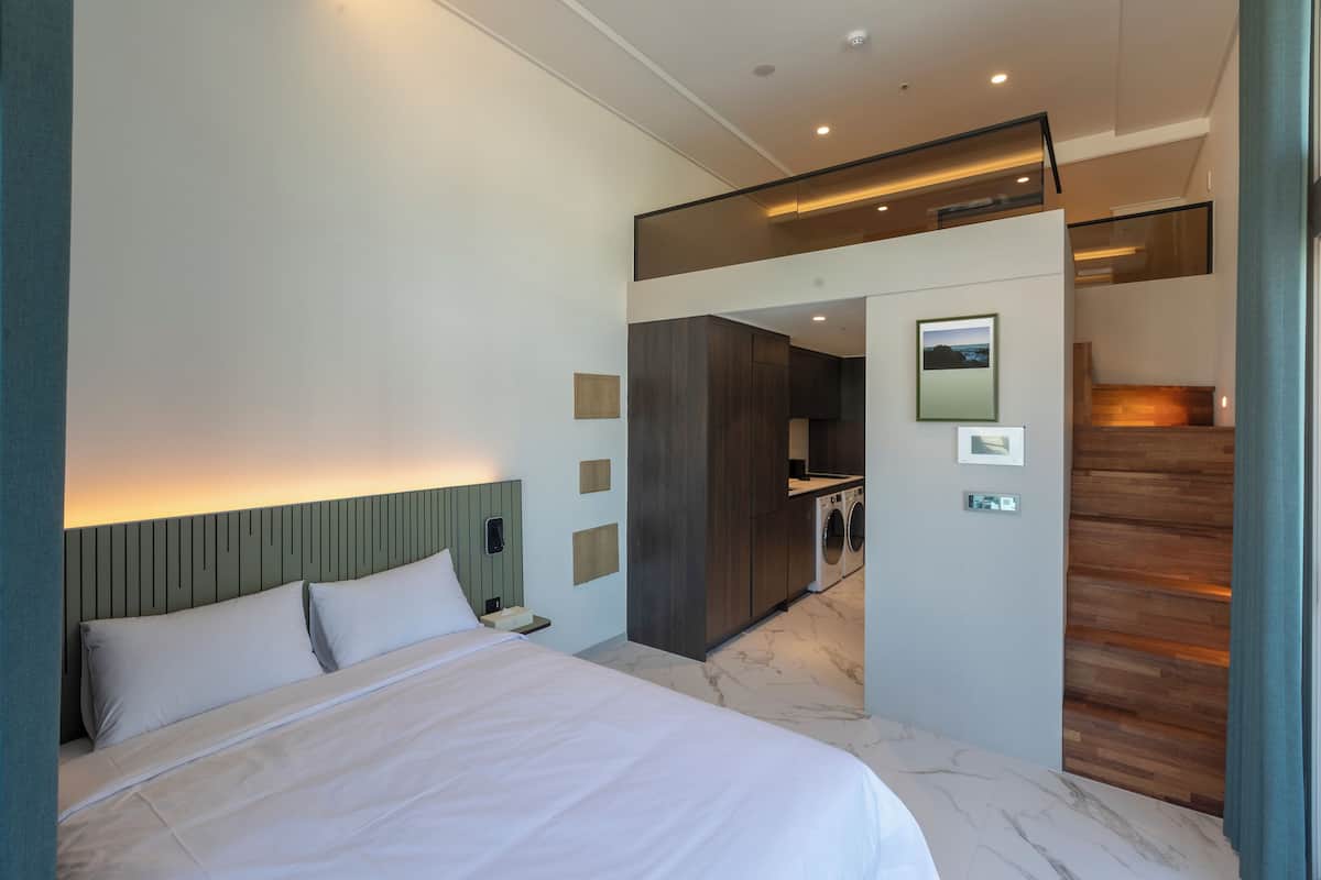 Habitación doble Deluxe, Terraza | Ropa de cama