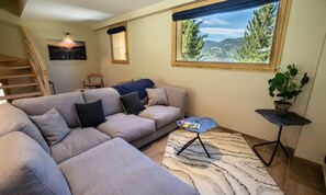 Living area - Chalets for 6 People (Les Allues)