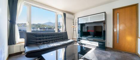 50-inch flat-screen TV with digital channels