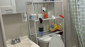 Towels, soap, toilet paper