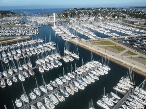 A marina with numerous boats docked in a structured layout. - ARZON, Port du Crouesty - 1-bedroom apartment, 39 m², sleeps 4   (Arzon)