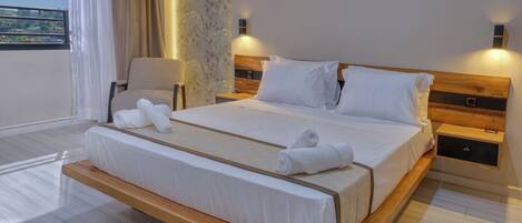 Comfort Apartment, City View | Peralatan tempat tidur hipoalergenik, katil Tempur-Pedic