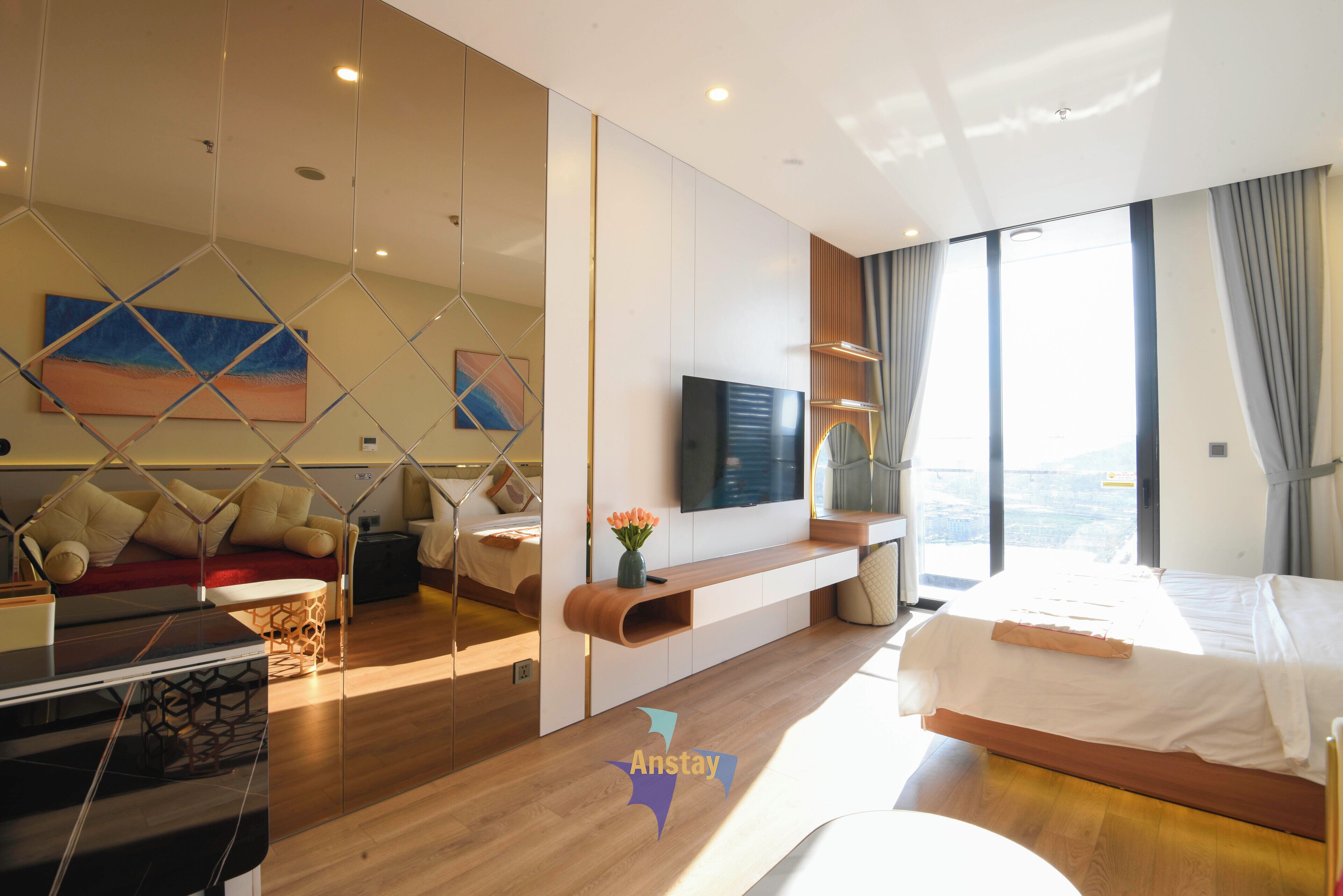 1 室のベッドルーム、アイロン / アイロン台、WiFi