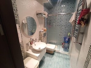 Apartment, City View | Bathroom | Free toiletries, hair dryer, slippers, towels