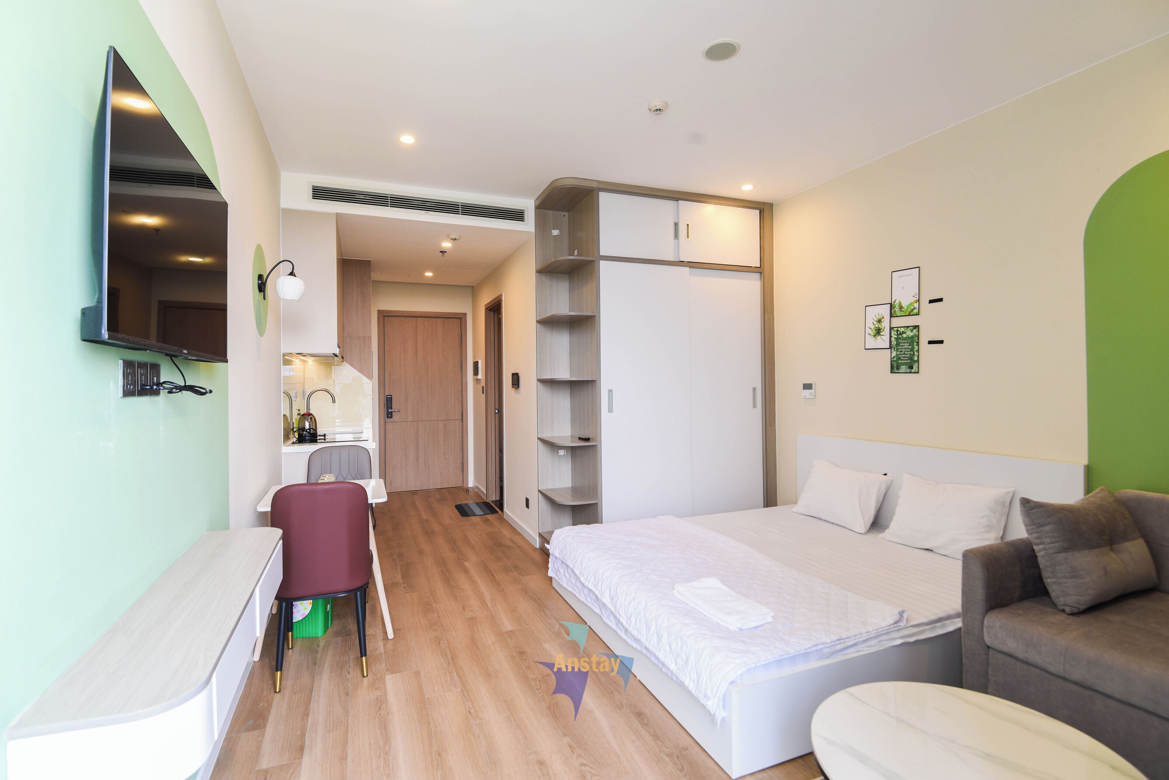 1 室のベッドルーム、アイロン / アイロン台、WiFi