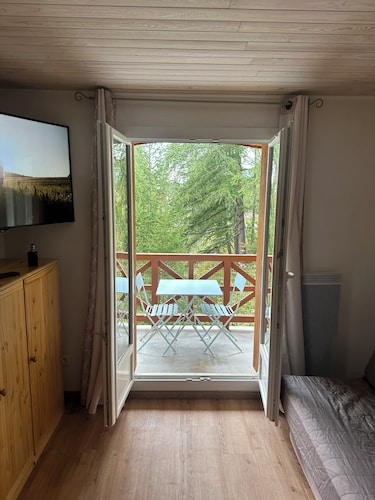 Studio plein sud accès piste direct 4 couchages résidence Vallée Blanche