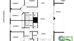 Floor plan - Gcb103 - 6 Rooms 10 People Ski-in/ski-out in Carroz (Araches-la-Frasse)