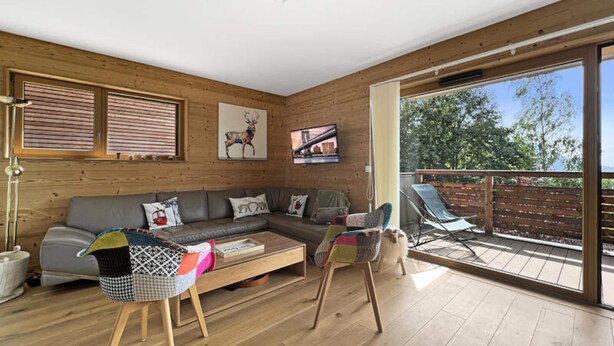 Living area - Gcb103 - 6 Rooms 10 People Ski-in/ski-out in Carroz (Araches-la-Frasse)