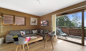 Living area - Gcb103 - 6 Rooms 10 People Ski-in/ski-out in Carroz (Araches-la-Frasse)