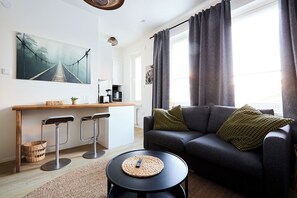 Apartment, City View | Living area | Flat-screen TV - Beautiful Studio Apt. in the Heart of Turku (Turku)