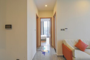 Living area -  Modern 2BR Apartment • ICON40 Hạ Long • Stunning City Skyline View (Thành phố Hạ Long)