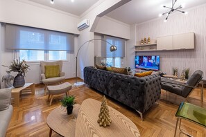 City Apartment | Living area | 42-inch Smart TV with digital channels, Netflix, streaming services