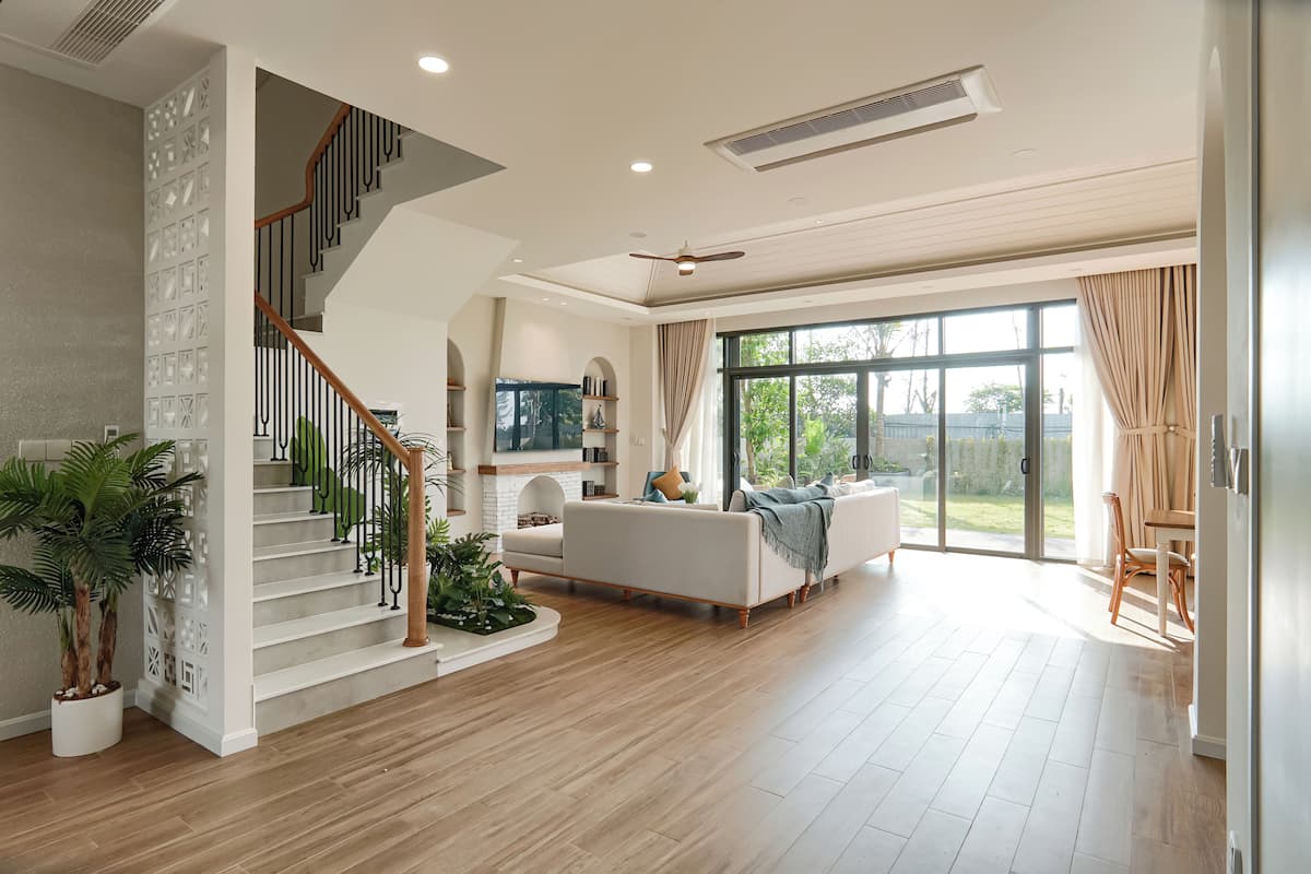 5.6 - 04.36 3Bedroom Villa Garden View | Living area | 65-inch LED TV with cable channels