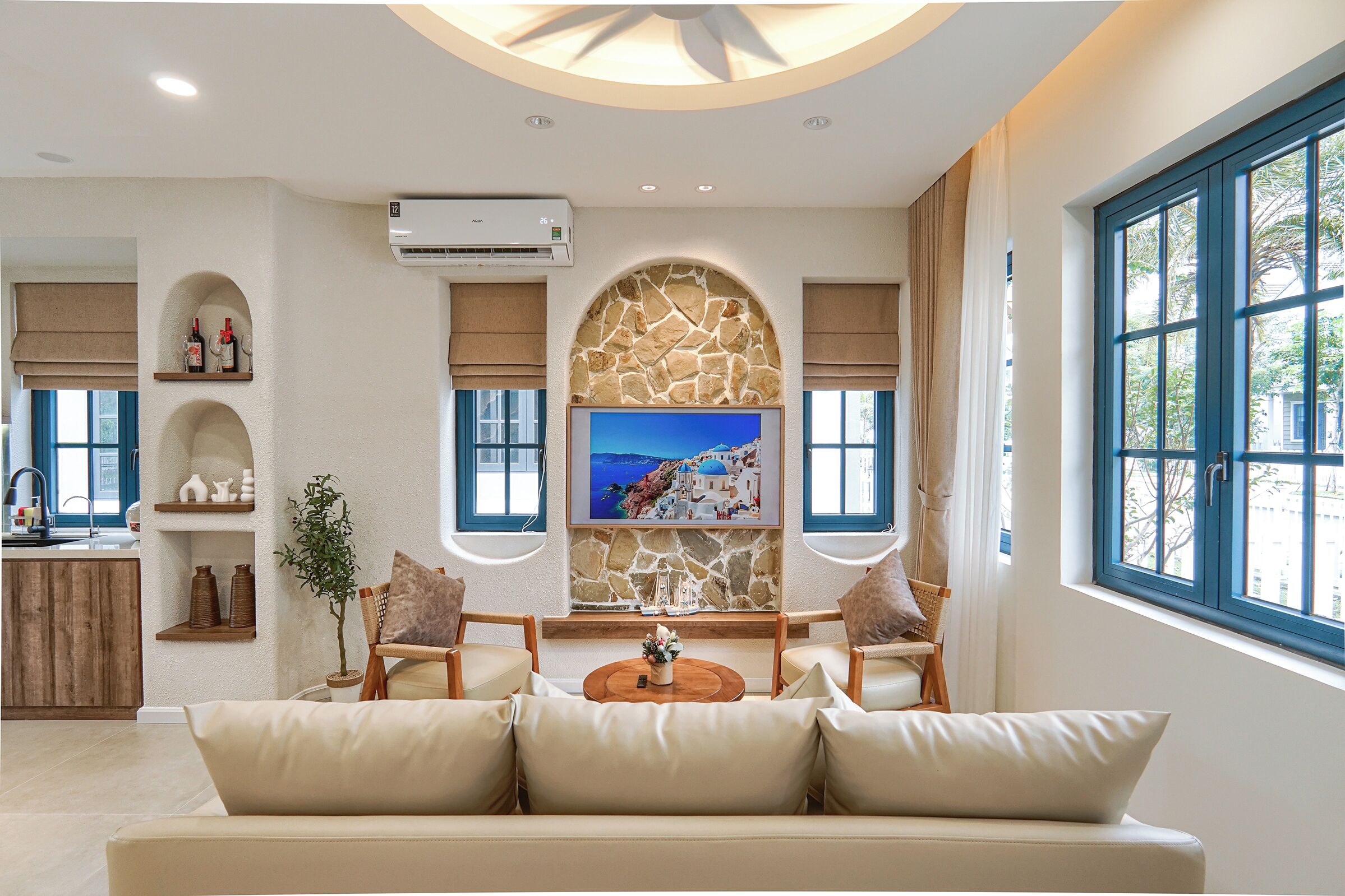 豪華別墅, 4 間臥室, 庭園景觀 | 起居區 | 65-吋LED 液晶電視、有線頻道、串流服務