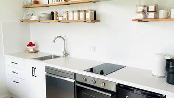 Fridge, oven, stovetop, dishwasher