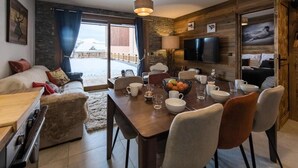 Living area - Olvera 203 - New Apartment at the Foot of the Slopes (Valmeinier)