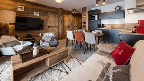 Living area - Olvera 203 - New Apartment at the Foot of the Slopes (Valmeinier)