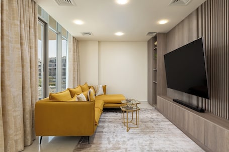 Deluxe Apartment, 3 Bedrooms | Living area. Maison Privee - Spacious 3BD Family Home w/ Maid's room in Meydan