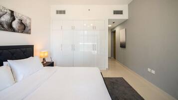 In-room safe, blackout curtains, iron/ironing board