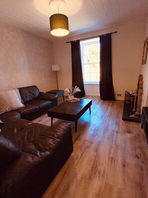 Smart TV, fireplace -  Coachman’s Cottage at Brylach Steading, Speyside (Aberlour)