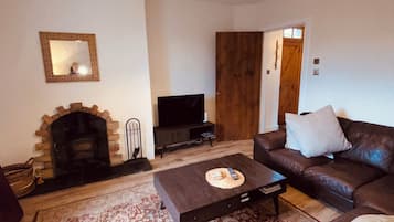 Télévision, cheminée