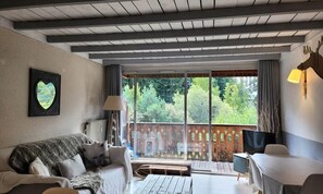 Living area - Apartment in Pra-loup Near ski Slopes (Uvernet-Fours)