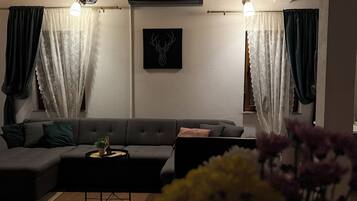 TV connectée, cheminée, jeux vidéo