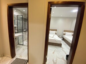 Premium Apartment, 3 Bedrooms, Garden View | Bathroom | Combined shower/tub, free toiletries, hair dryer, towels - Memphis Cairo Residence (Cairo)