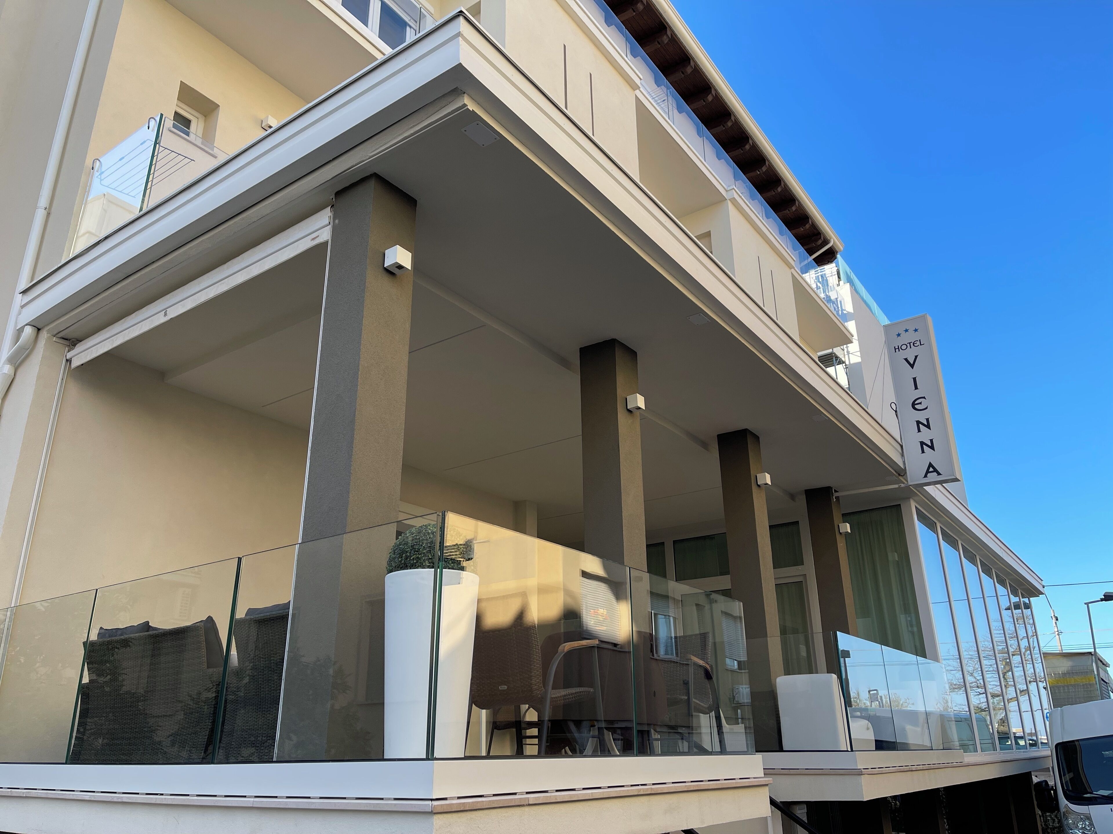 Fassade der Unterkunft